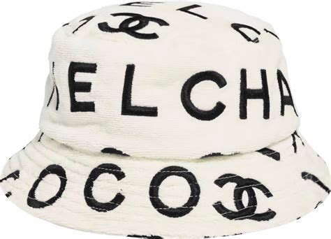 chanel black and white bucket hat|women Chanel bucket hat.